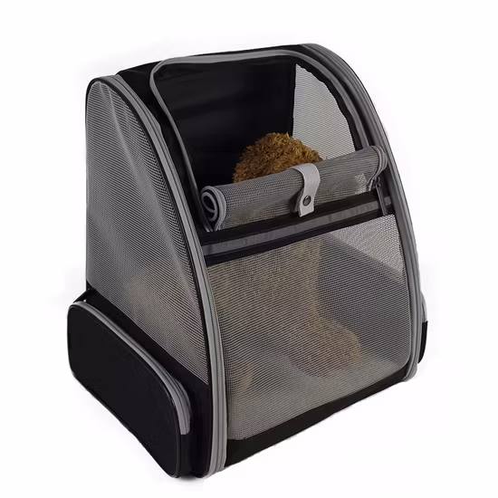 Товары для домашних животных Портативная складная панорамная дышащая сумка для собак большой вместимости с двойным плечом для кошек и домашних животных